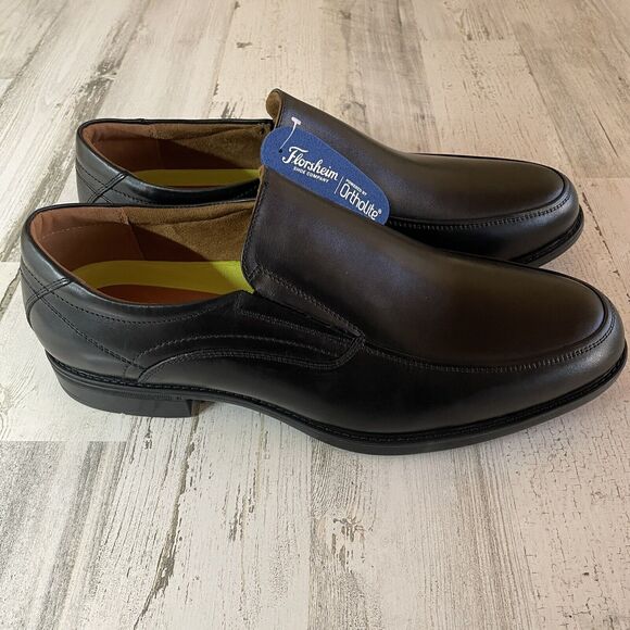 Florsheim MIDTOWN MOC SLP Men’s Size 12.5B Black 12137-001 Slip On Leather Shoes main image 3